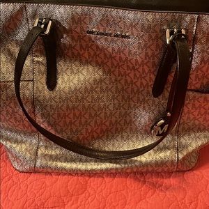 Mk metallic tote bag